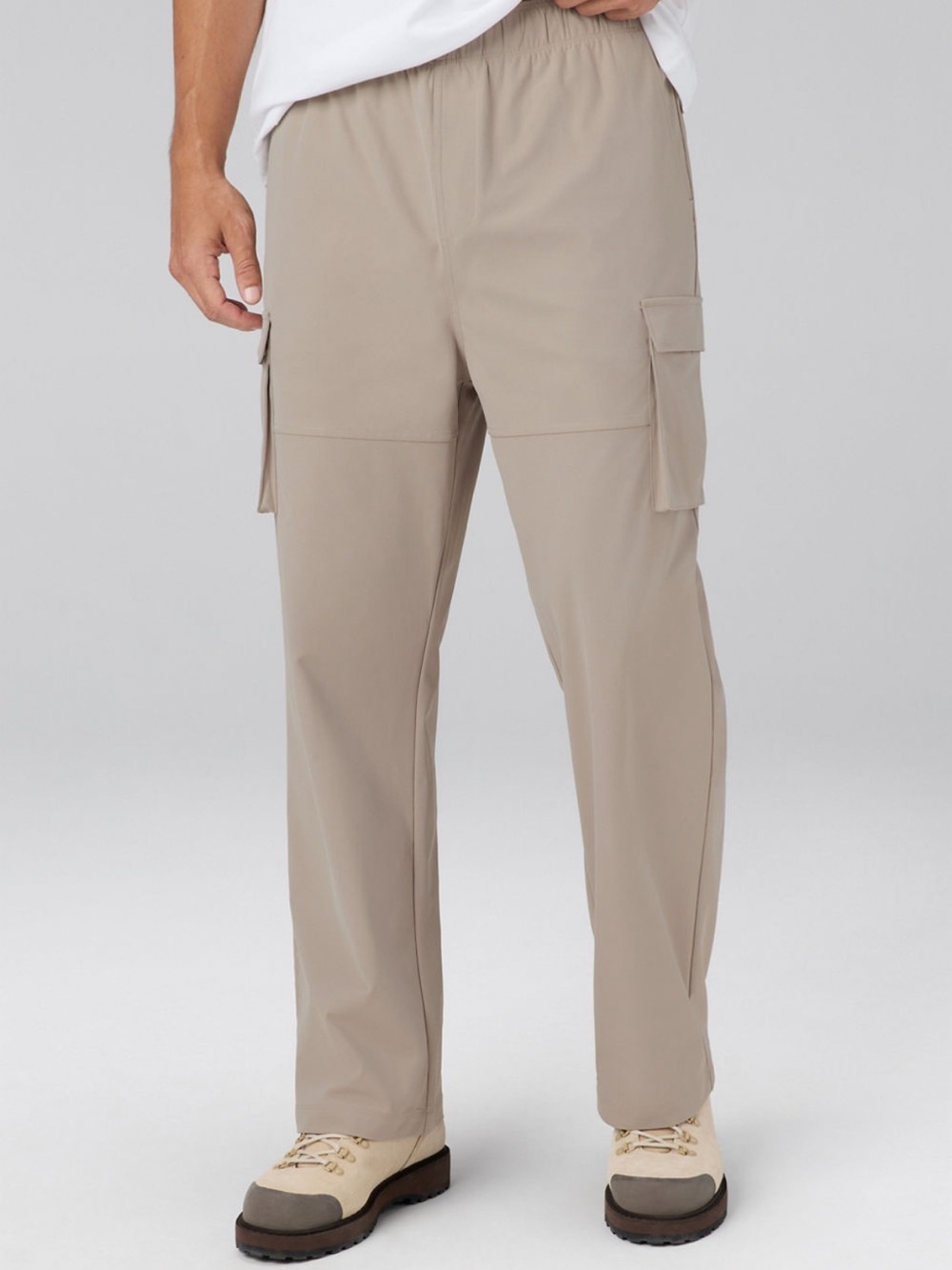 Fabletics Don Men's Cargo Pants in Beige - Lightweight Casual Trousers